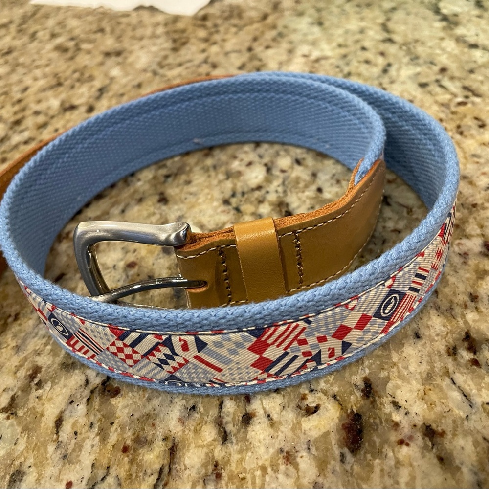 Vineyard Vines Blue and Brown Belt